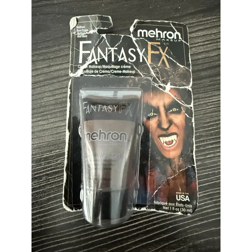 Vintage Mehron Fantasy FX Dark Brown Cream Makeup